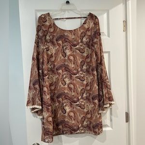 Boho Styled dress with wide sleeves